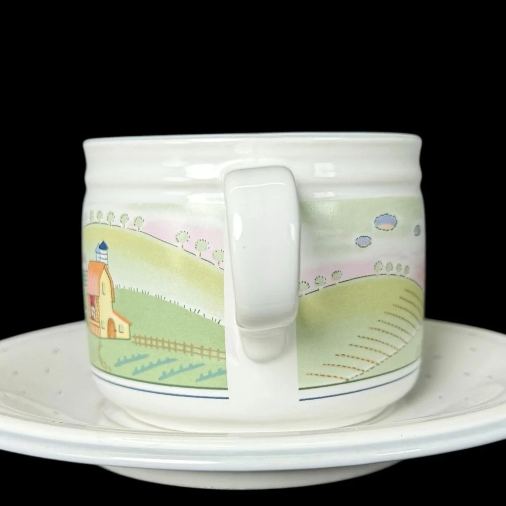 Studio Nova Homecoming Cup‎ and Saucer 8oz 1998 Cottagecore